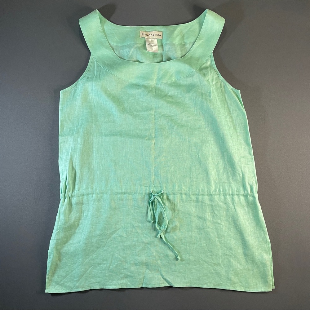 Doncaster Mint Green Linen Tank Top